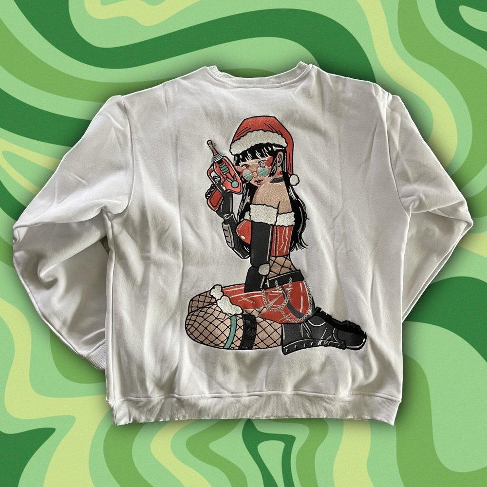 Praying Rabbit Emiko "Ray Gun" Crew Neck - Picture 2 of 2